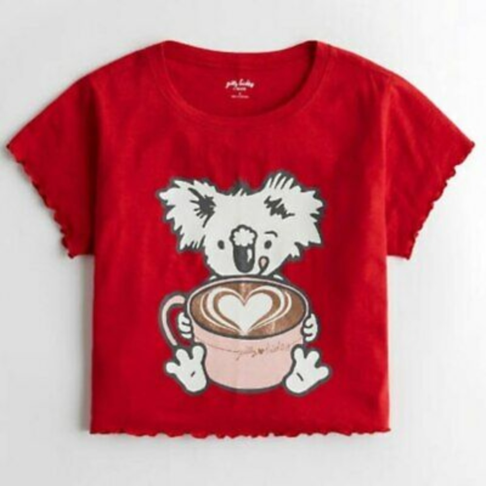 Gilly Hicks by Hollister metallic graphic tee, xs